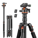 Victiv 78"/ 198cm Camera Tripod for Canon Sony Nikon, DSLR Tripod Lightweight with Monopod for Travel, Compact Tripods with Ball Head and Phone Holder, Tall Camera Stand Max Load 8kg