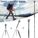 Victiv 78"/ 198cm Camera Tripod for Canon Sony Nikon, DSLR Tripod Lightweight with Monopod for Travel, Compact Tripods with Ball Head and Phone Holder, Tall Camera Stand Max Load 8kg