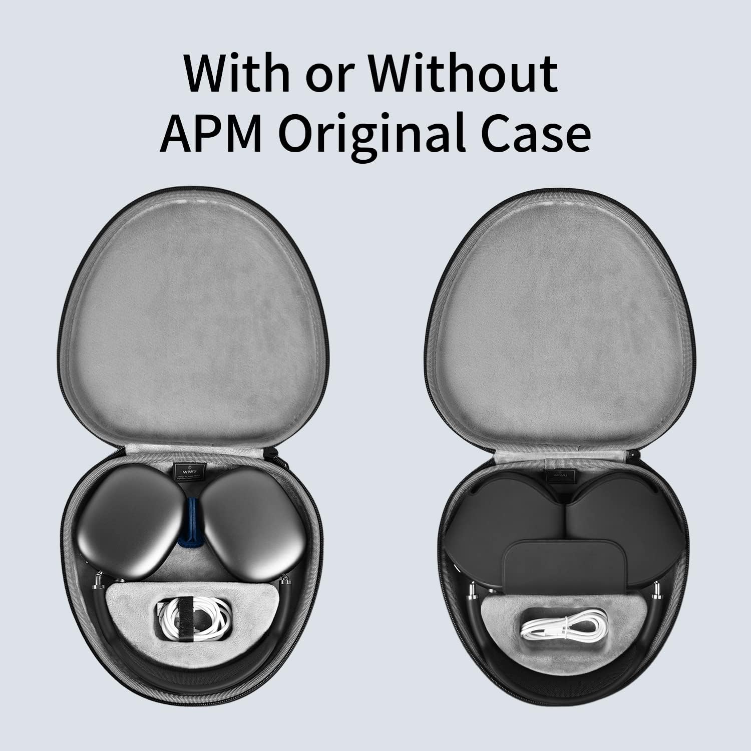 WIWU Ultra Thin Smart Travel Carrying Case For Airpods Max
