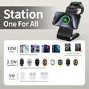 WSKEN Qi 3 in 1 Fast Wireless Charger Foldable Magnetic Charging Station