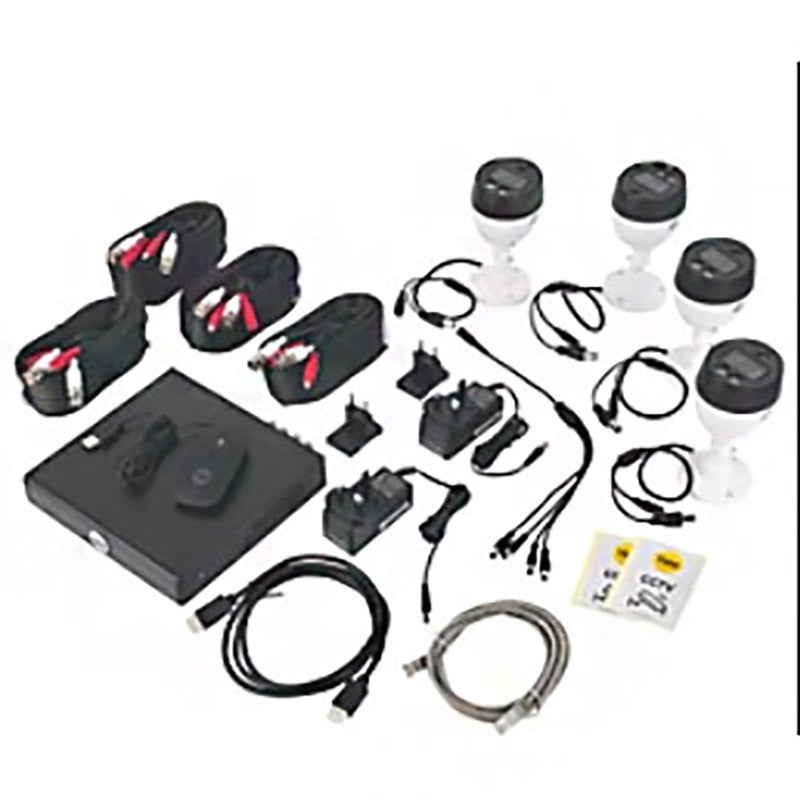 Yale Smart Motion CCTV Kit | 4x 1080p Outdoor Cameras, 8-Channel XVR (1TB), Human & Vehicle Detection, Night Vision, Alexa & Google Assistant Compatible, App-Controlled Security System