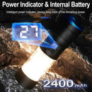 Zoomable USB Rechargeable Long Distance Flashlight and  Lamp