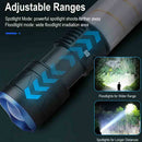 Zoomable USB Rechargeable Long Distance Flashlight and  Lamp