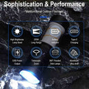 Zoomable USB Rechargeable Long Distance Flashlight and  Lamp