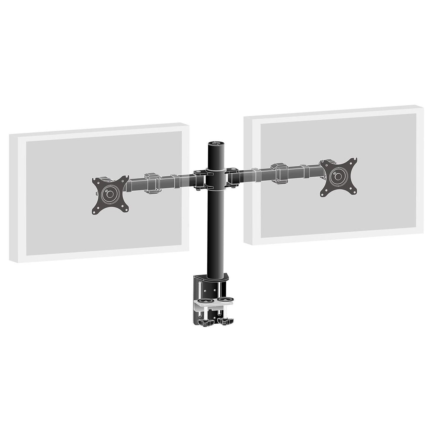 iiyama DS1002C-B1 Dual Screen Desk Mounting Arm - Black