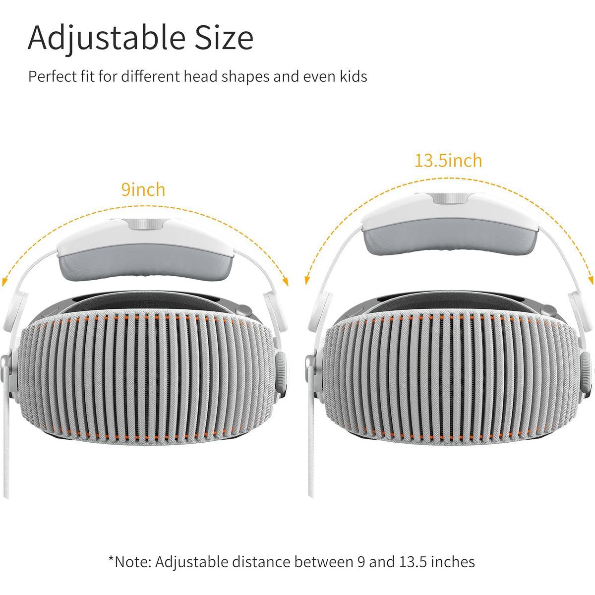 iofeiwak Adjustable Head Strap for Vision Pro, Adjustable Headband with Soft Sponge Pads for AVP [Ideal Pressure Reduction Strap]