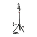 Joby GripTight Pro TelePod JB01534-BWW, Tripod for Smartphones/Action Camera/Camera, Bluetooth Remote, Monopod, Selfie Stick, Vlogging Tripod with Ballhead/Clamp, 1kg Load, 1/4” attach, 360°